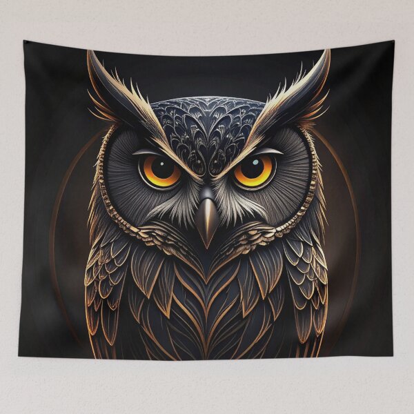 Item preview, Majestic Mystic Owl Detailed Graphic Illustration designed and sold by Kavin786.