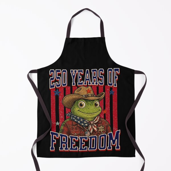 Item preview, Cowboy Frog 250 Years of Freedom 4th of July USA 1776 - Funny 250th America Anniversary designed and sold by Youngkev-arts.