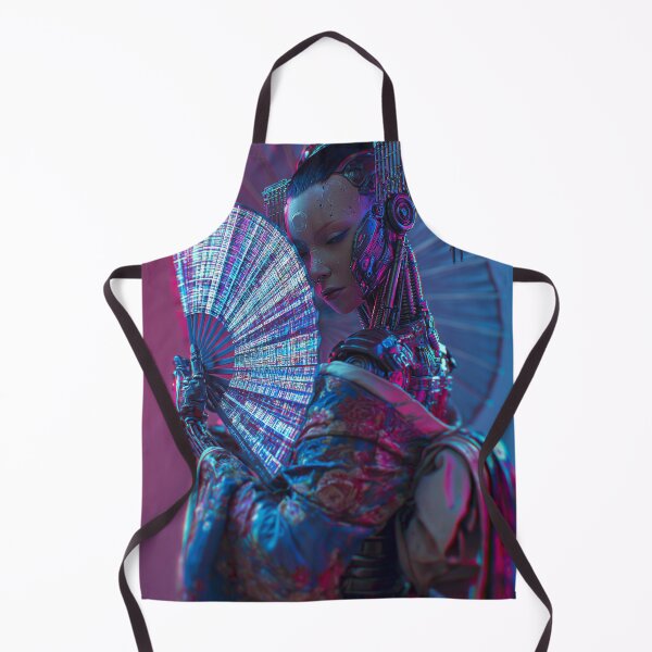 Item preview, Cyberpunk Geisha Android Portrait designed and sold by Visual Foundry.