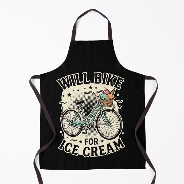 Item preview, Will Bike For Ice Cream Colorful Vintage Shirt designed and sold by SofenArt.