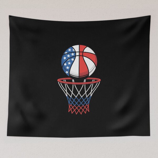 Item preview, Patriotic Basketball Over Hoop designed and sold by jkrphoto.