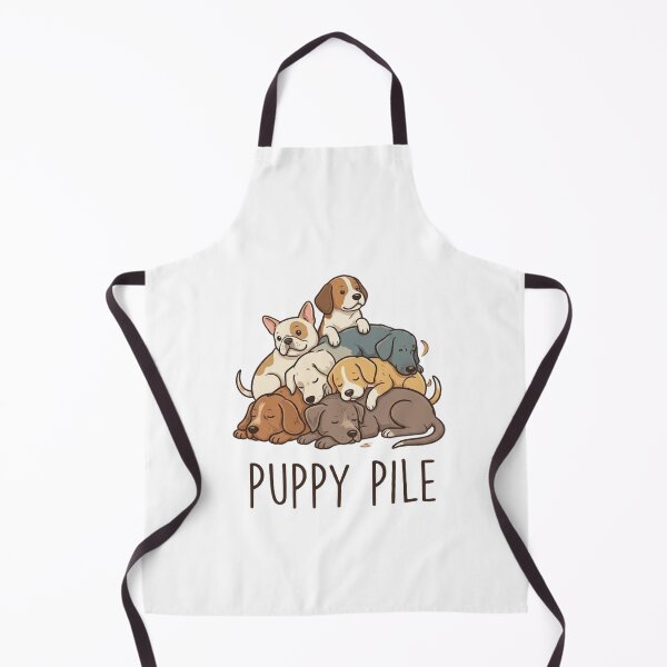 Item preview, Cute Puppy Pile Sleeping Dogs Cartoon designed and sold by GiggleInkTees.