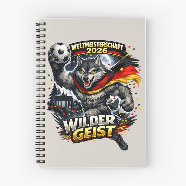 Item preview, German Wolf Football Fan Shirt designed and sold by Retro Arabica.