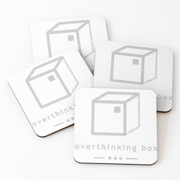 Item preview, Overthinking Box – Minimalist Grey Mind Aesthetic designed and sold by Velora Design .