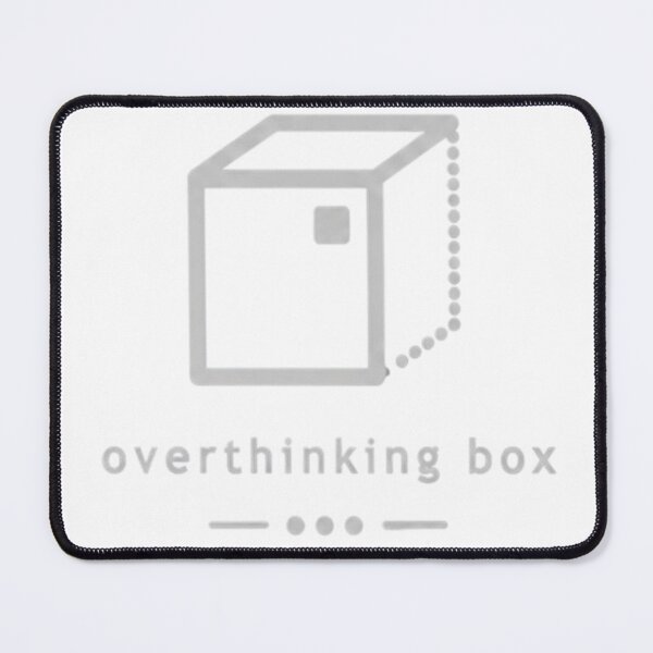 Item preview, Overthinking Box – Minimalist Grey Mind Aesthetic designed and sold by Velora Design .