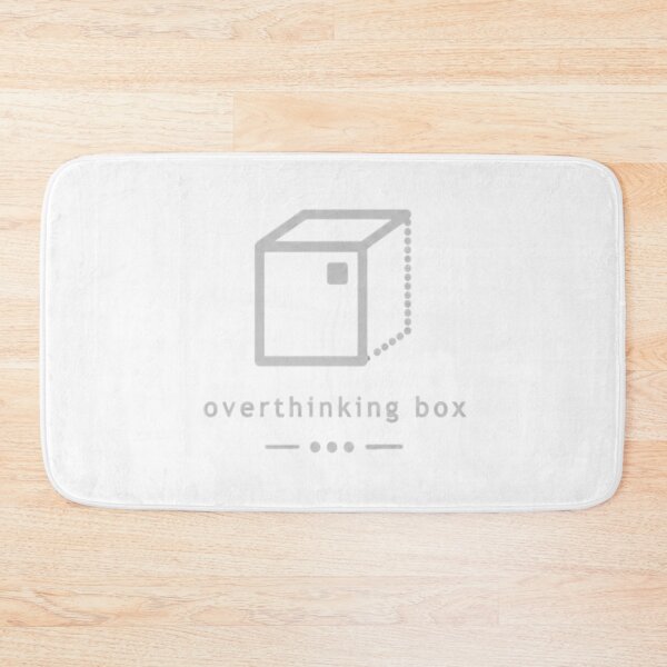Item preview, Overthinking Box – Minimalist Grey Mind Aesthetic designed and sold by Velora Design .