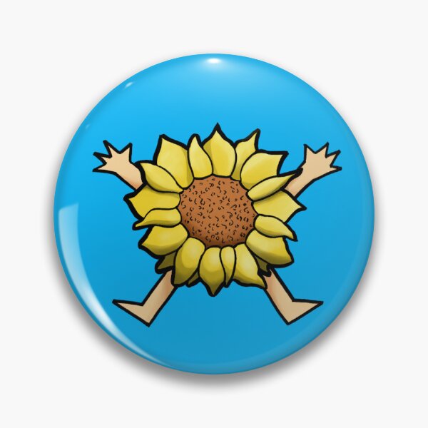 Item preview, Happy Jumping Sunflower Funny Character Sticker designed and sold by PlantEmpire.