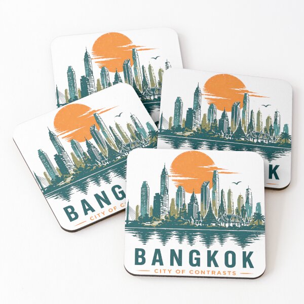 Item preview, Bangkok Skyline Sunset designed and sold by filou designs.
