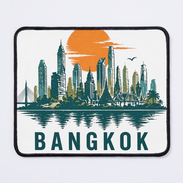 Item preview, Bangkok Skyline Sunset designed and sold by filou designs.