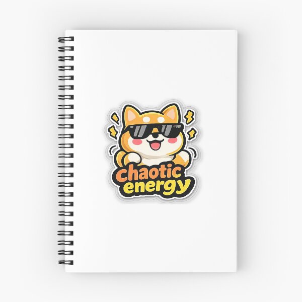 Item preview, Chaotic Energy Cool Dog Meme Sticker designed and sold by Sticker Sprout.