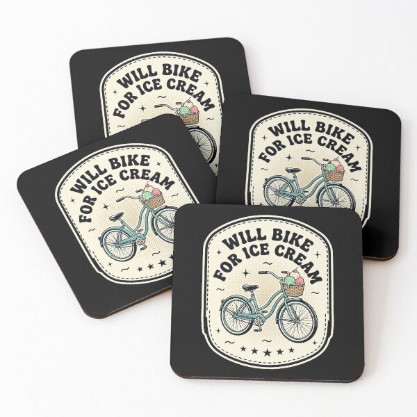 Item preview, Will Bike For Ice Cream Vintage Bicycle Shirt designed and sold by SofenArt.