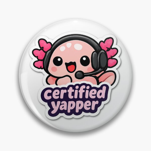 Item preview, Certified Yapper Streamer Sticker designed and sold by Sticker Sprout.
