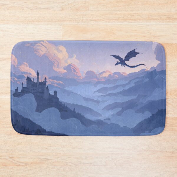 Item preview, Dragon Castle in the Clouds Flying Dragon Fantasy designed and sold by GrinGalore.
