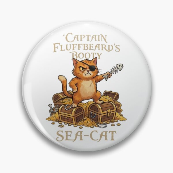 Artikelvorschau, Lustiges Piratenkatzen-Geschenk Kapitän Flauschbart Lustiges Piraten-Shirt für Katzenliebhaber Geschenk für Katzenpapa Seekatze entworfen und verkauft von Dev Mode.