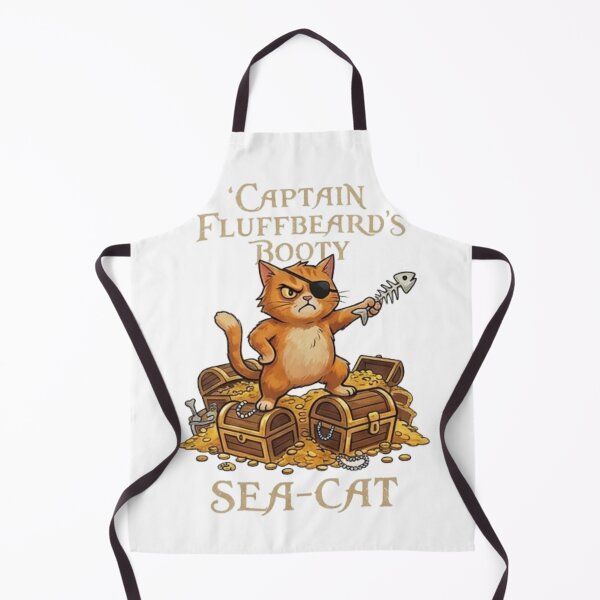 Artikelvorschau, Lustiges Piratenkatzen-Geschenk Kapitän Flauschbart Lustiges Piraten-Shirt für Katzenliebhaber Geschenk für Katzenpapa Seekatze entworfen und verkauft von Dev Mode.