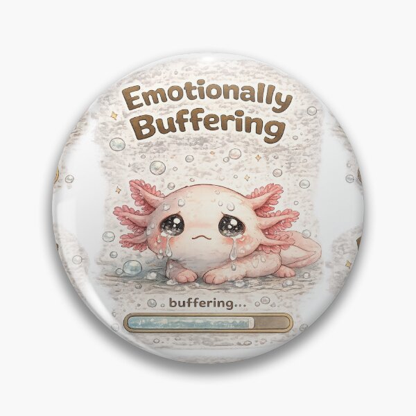 Item preview, Crying Axolotl – Emotionally Buffering | Sad Kawaii Axolotl designed and sold by Clothes With Smiling Animals Walt Gral.