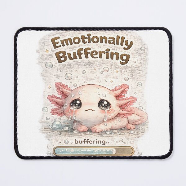 Item preview, Crying Axolotl – Emotionally Buffering | Sad Kawaii Axolotl designed and sold by Clothes With Smiling Animals Walt Gral.