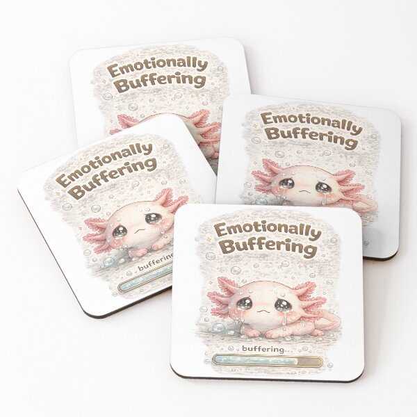 Item preview, Crying Axolotl – Emotionally Buffering | Sad Kawaii Axolotl designed and sold by Clothes With Smiling Animals Walt Gral.