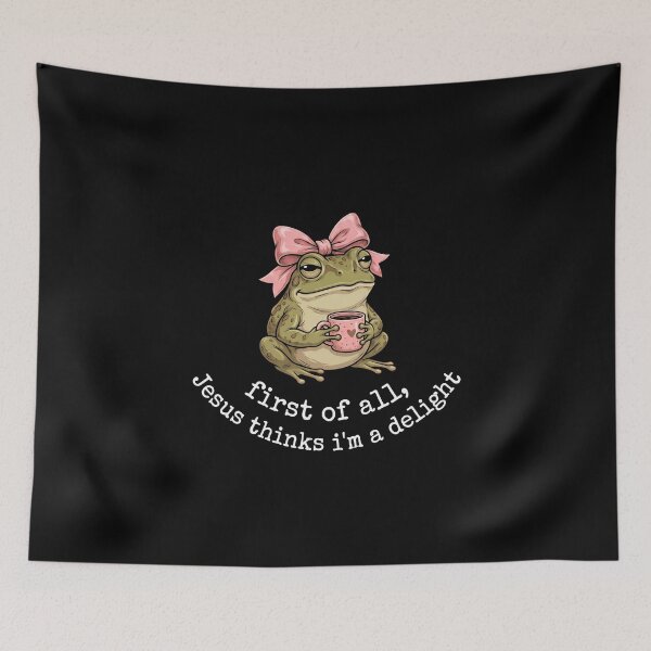 Item preview, First of All Jesus Thinks Im a Delight Frog Shirt designed and sold by SofenArt.