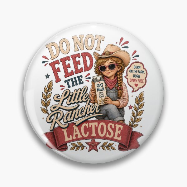 Item preview, Do Not Feed The Little Rancher Girl Lactose – Dairy Free Cowgirl Gift for Girls – Lactose Intolerant Kids designed and sold by GibasVisuals.