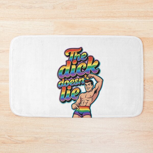 Item preview, The Dick Doesn't Lie Pride Muscle Man designed and sold by ZhivanCrimson.