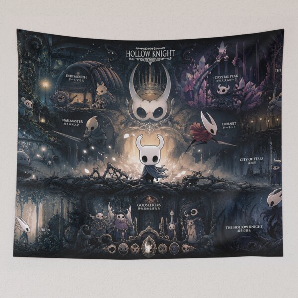 Item preview, Hollow Knight all world artwork designed and sold by FeelTheDrawing.