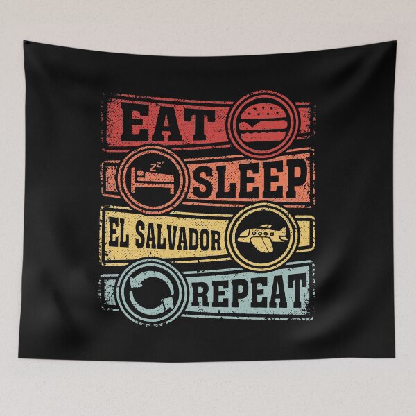 Item preview, Eat Sleep El Salvador Repeat designed and sold by GabbyKash.