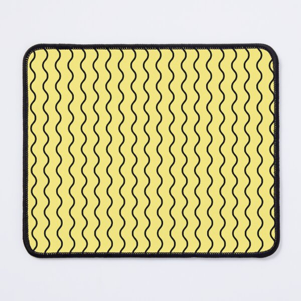 Item preview, Yellow And Black Waves Pattern designed and sold by pattern-archive.