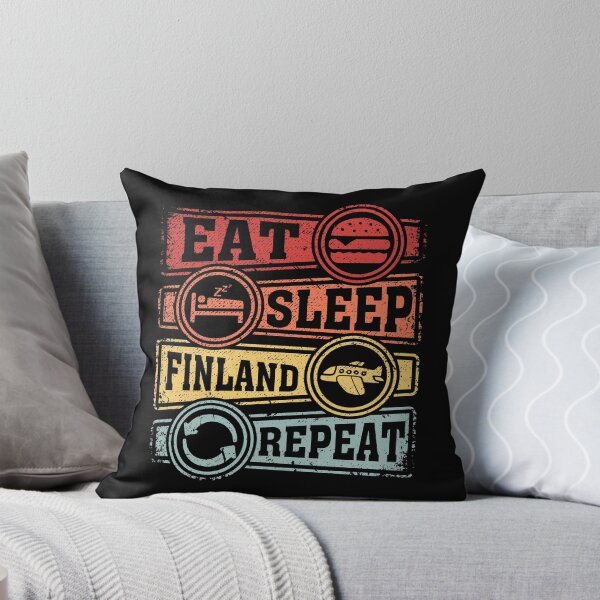 Item preview, Eat Sleep Finland Repeat designed and sold by GabbyKash.