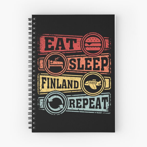 Item preview, Eat Sleep Finland Repeat designed and sold by GabbyKash.