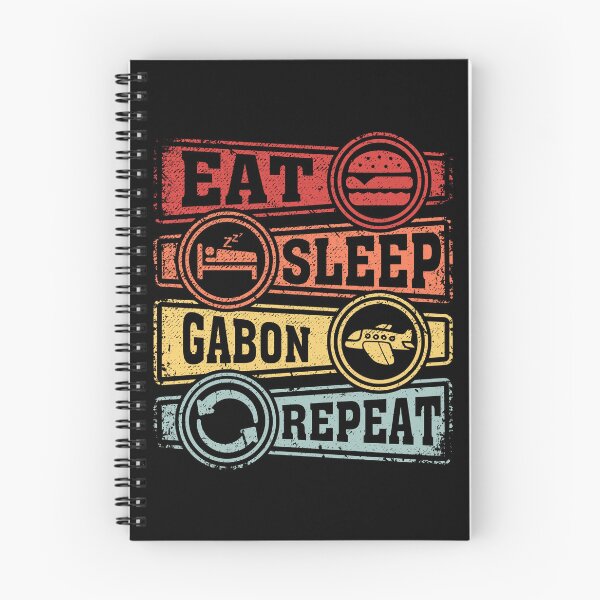 Item preview, Eat Sleep Gabon Repeat designed and sold by GabbyKash.