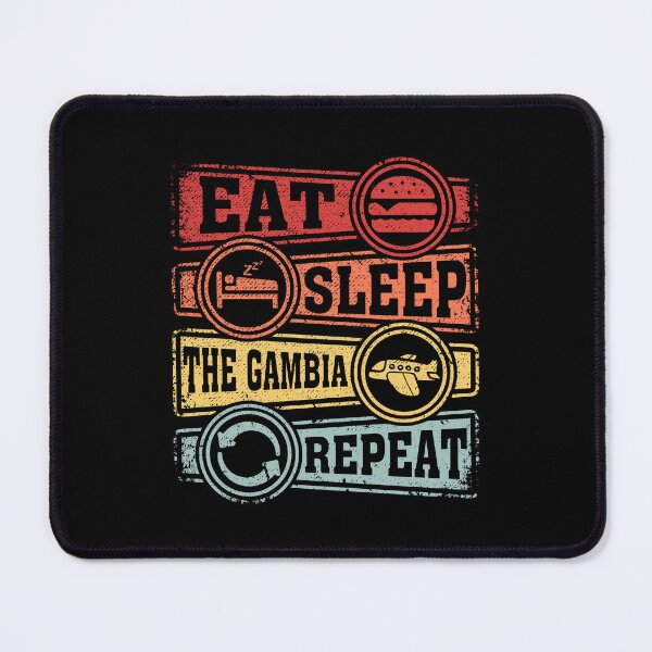 Item preview, Eat Sleep The Gambia Repeat designed and sold by GabbyKash.