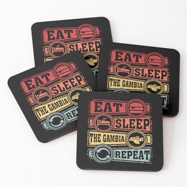Item preview, Eat Sleep The Gambia Repeat designed and sold by GabbyKash.