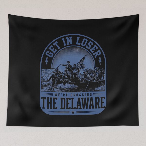 Item preview, Get In Loser Crossing the Delaware Bold Blue Shirt designed and sold by SofenArt.