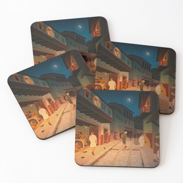 Item preview, Life in a Roman Street - Nighttime designed and sold by flaroh.