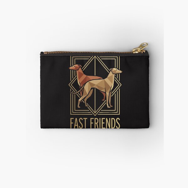 Item preview, Fast Friends Art Deco Geometric Greyhound Silhouettes designed and sold by GiggleInkTees.