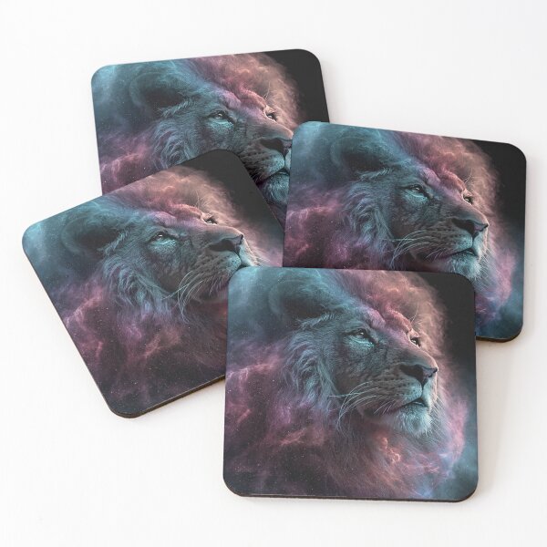 Item preview, Cosmic Lion Portrait With Nebula Mane designed and sold by Visual Foundry.