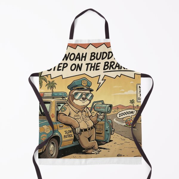 Item preview, Sloth Cop Funny Retro Snail Speed Ticket Comic designed and sold by SoftAuraStudi0.