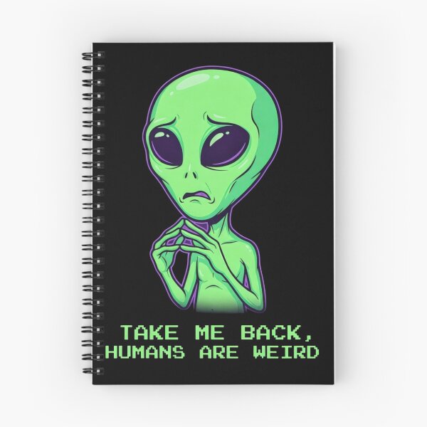 Item preview, ​Take Me Back Humans Are Weird Funny Alien Introvert Sarcastic Sci-Fi Cartoon designed and sold by Rahaf-shop9.