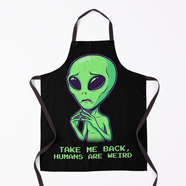 Item preview, ​Take Me Back Humans Are Weird Funny Alien Introvert Sarcastic Sci-Fi Cartoon designed and sold by Rahaf-shop9.