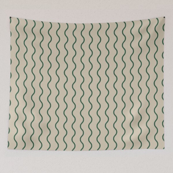Item preview, Sand And Green Waves Pattern designed and sold by pattern-archive.