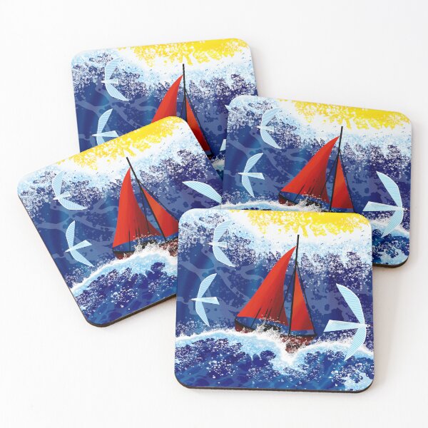 Item preview, Sailboat in Choppy Waters designed and sold by Andrew  Hitchen.