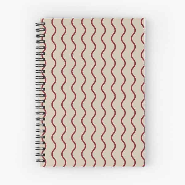 Artikelvorschau, Beige-rotes Wellenmuster entworfen und verkauft von pattern-archive.