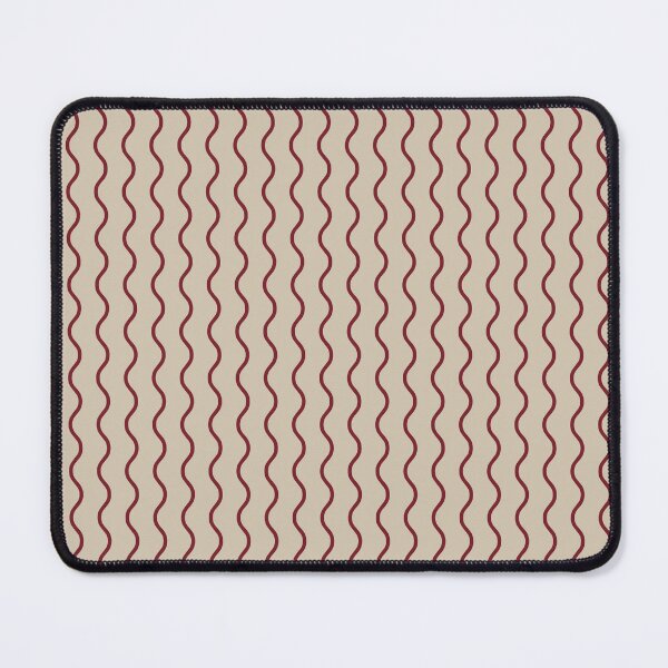 Item preview, Beige And Red Waves Pattern designed and sold by pattern-archive.
