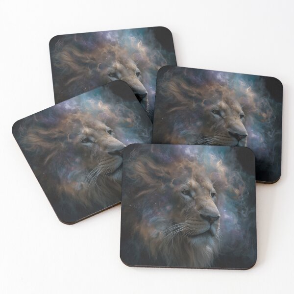 Item preview, Cosmic Lion Portrait Starry Mane designed and sold by Visual Foundry.