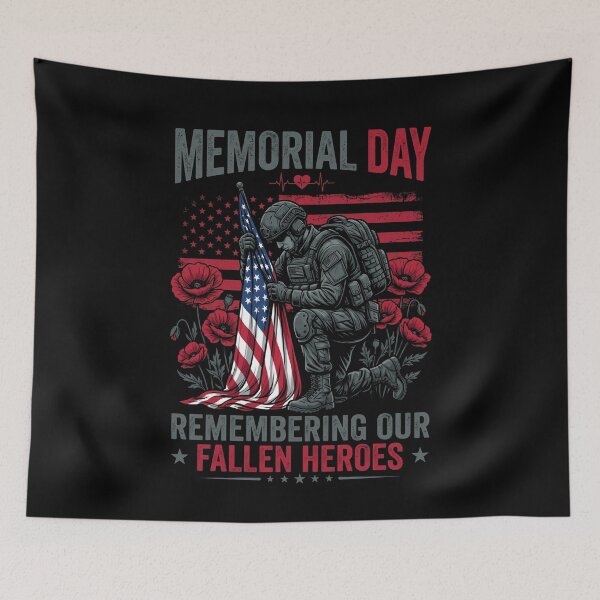 Item preview, Memorial Day Remembering Fallen Heroes USA Soldier designed and sold by SofenArt.