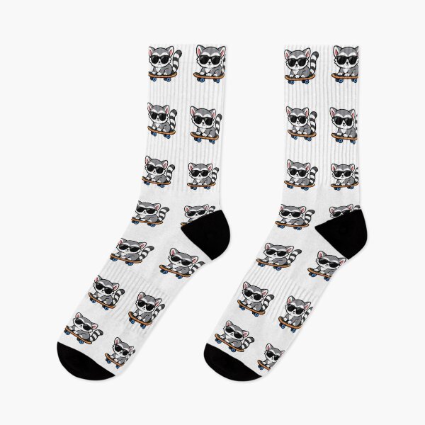 Item preview, Cool Raccoon on Skateboard Cute Animal with Sunglasses designed and sold by Owcomm.