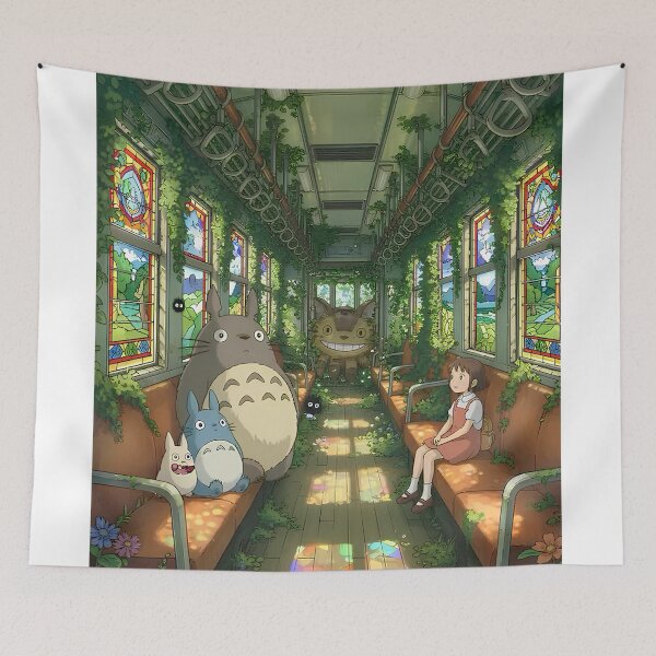 Item preview, Cute kawaii art girl [[totorosss]] sit-%[ghiblis]%- on train aways  designed and sold by huaishen89.