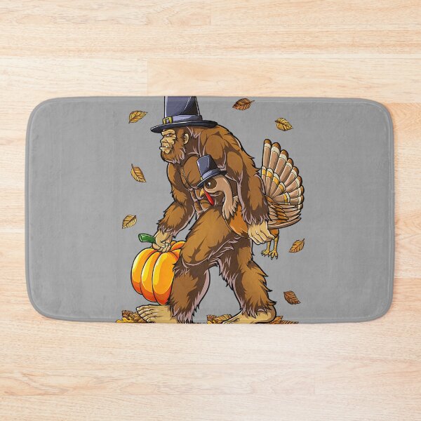 Item preview, Bigfoot Pilgrim Turkey Pumpkin Thanksgiving Day Boys Men designed and sold by GreggRoss.