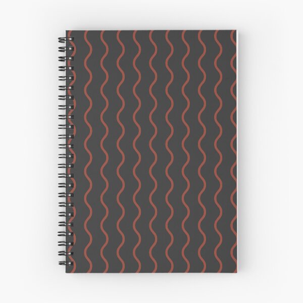 Item preview, Charcoal And Rust Waves Pattern designed and sold by pattern-archive.